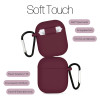 Θήκη Σιλικόνης Sonique Soft Touch για AirPods 1/2 Μπορντό