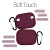 Θήκη Σιλικόνης Sonique Soft Touch για AirPods Pro Μπορντό