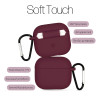 Θήκη Σιλικόνης Sonique Soft Touch για AirPods 3 Μπορντό