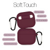 Θήκη Σιλικόνης Sonique Soft Touch για AirPods 4 Μπορντό