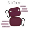 Θήκη Σιλικόνης Sonique Soft Touch για AirPods Pro 3 Μπορντό