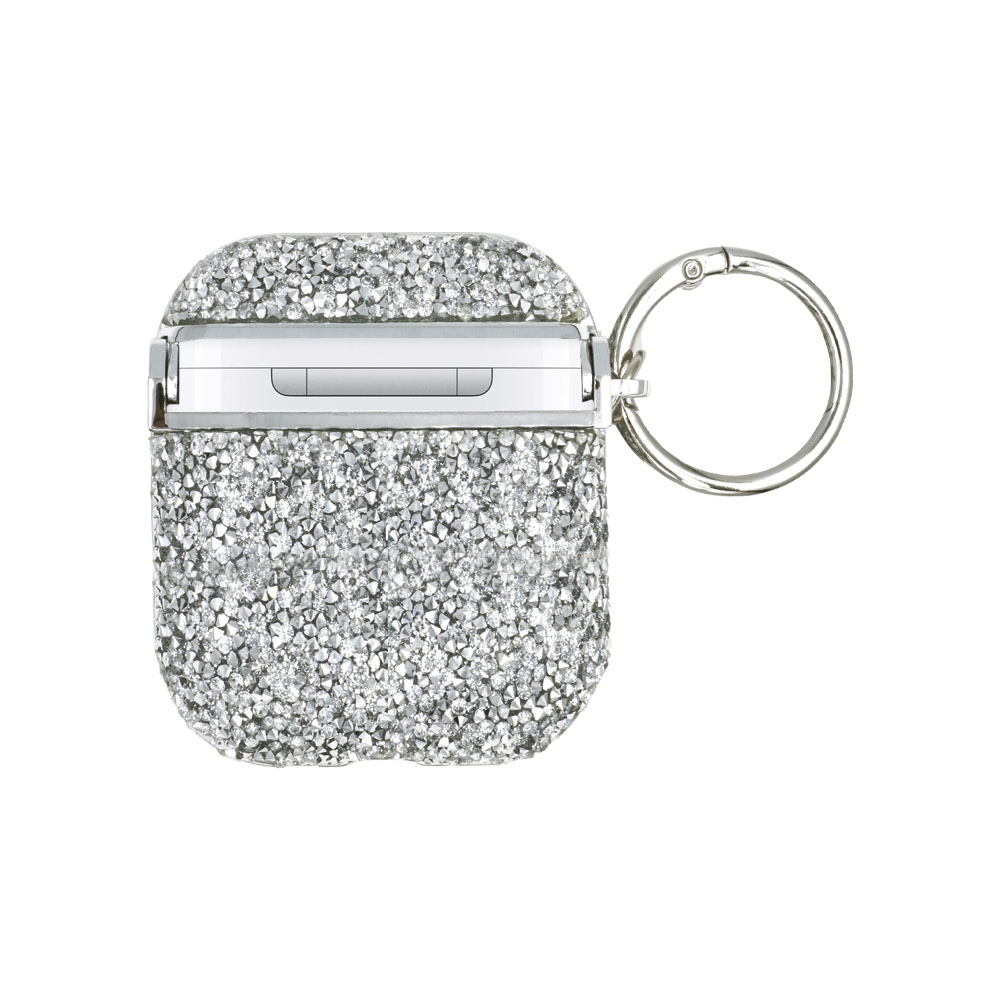 Θήκη Sonique Diamond Sparkle για AirPods 1/2 Ασημί