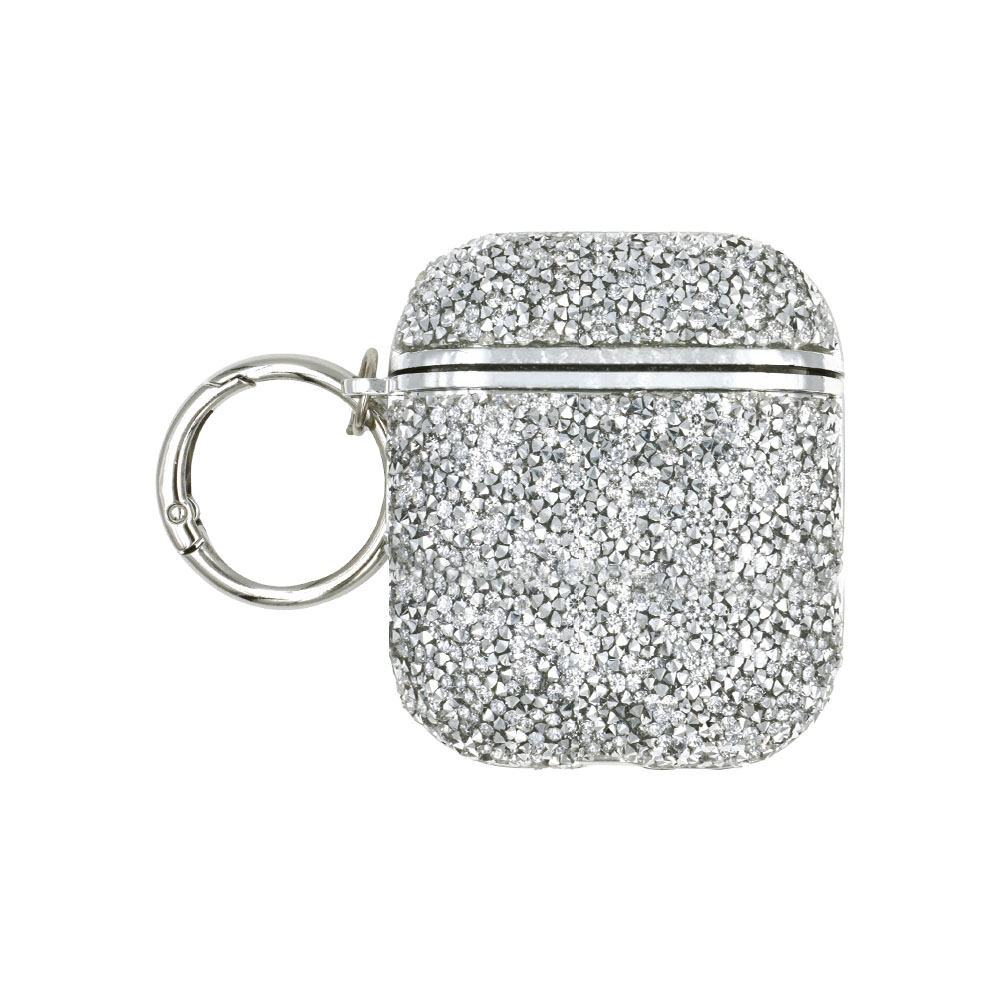 Θήκη Sonique Diamond Sparkle για AirPods 1/2 Ασημί