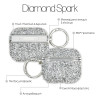 Θήκη Sonique Diamond Sparkle για AirPods 4 Ασημί