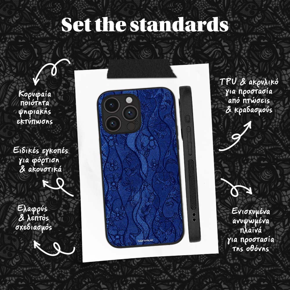 Θήκη Sonique DIVA Series για Huawei Mate 20 Lite Μπλε Δαντέλα
