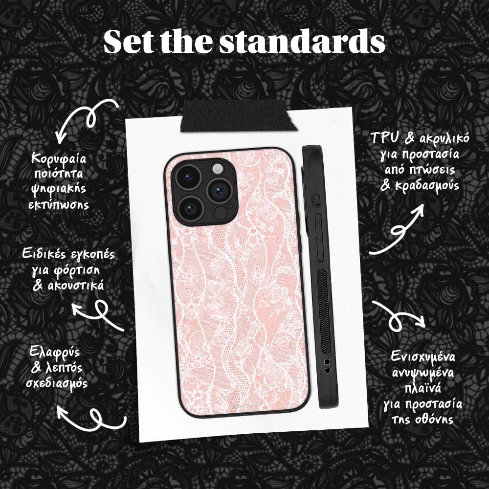 Θήκη Sonique DIVA Series για Huawei Mate 20 Lite Ροζ Δαντέλα