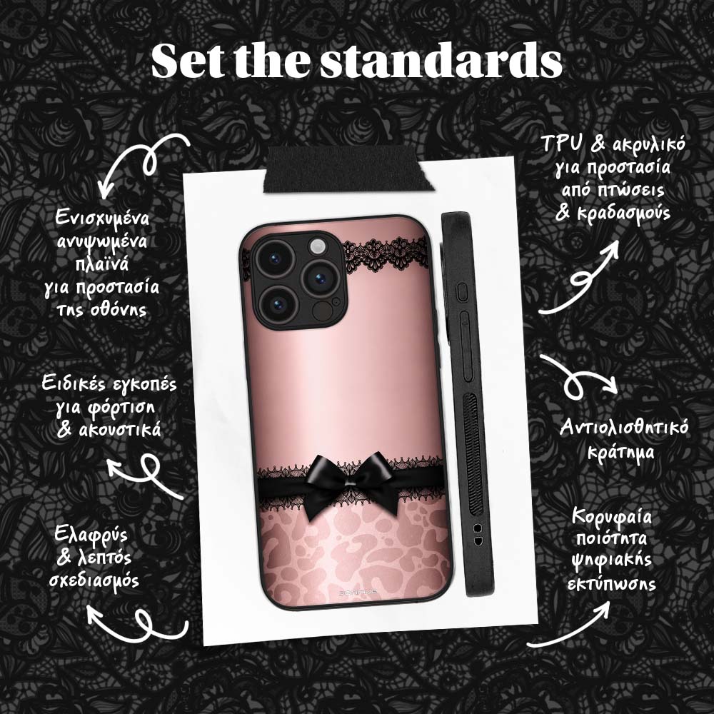Θήκη Sonique DIVA Series για Google Pixel 10 5G / Pixel 10 Pro 5G Λεοπάρ Φιόγκος – Ροζ