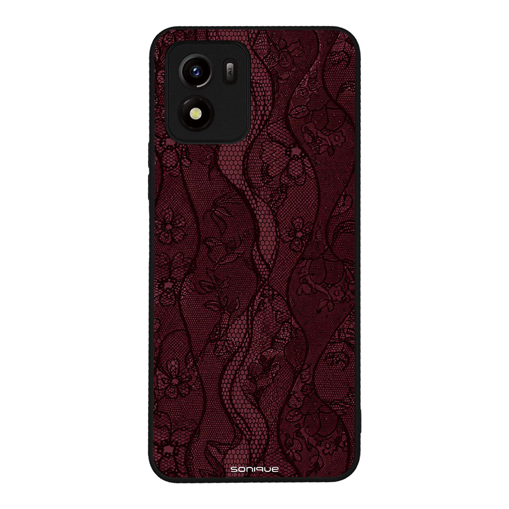 Θήκη Sonique DIVA Series για VIVO Y01 4G Βουργουνδί Δαντέλα