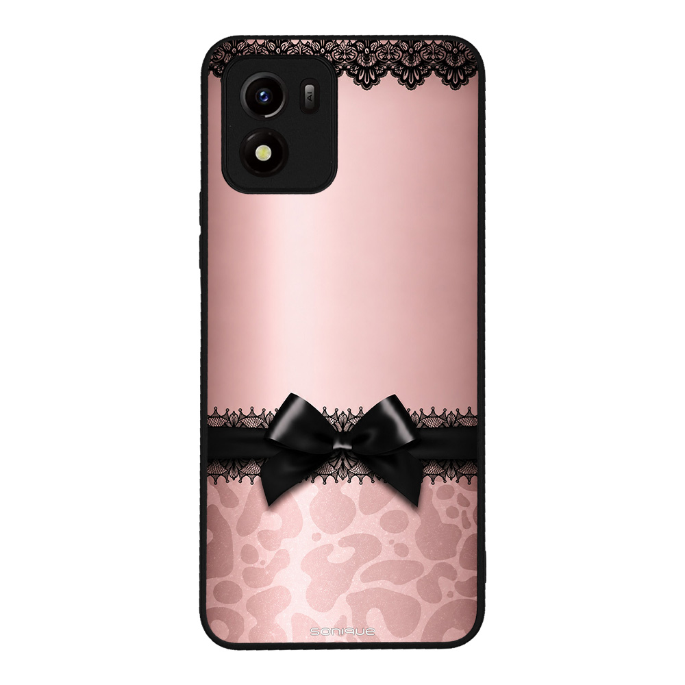 Θήκη Sonique DIVA Series για VIVO Y01 4G Λεοπάρ Φιόγκος – Ροζ