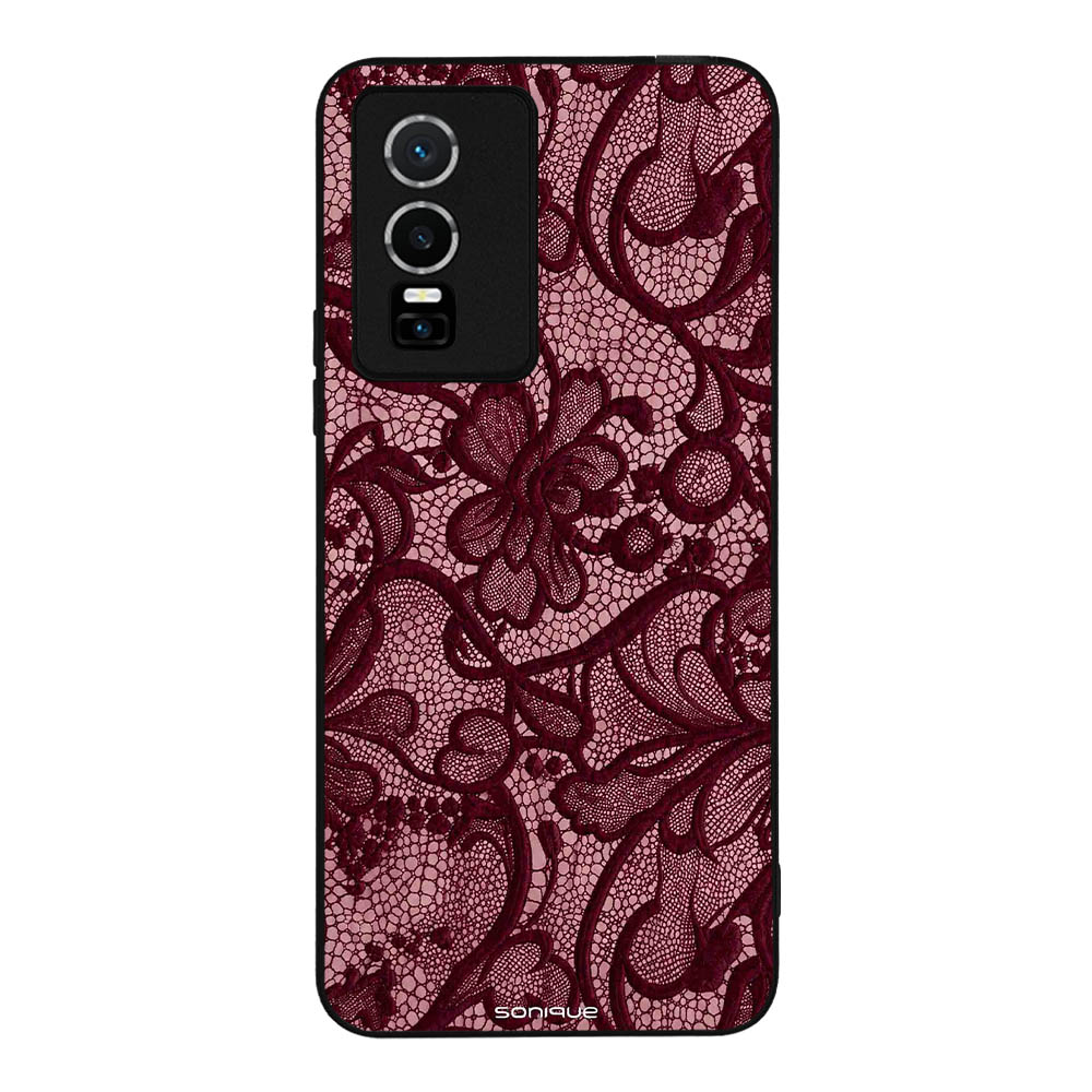 Θήκη Sonique DIVA Series για VIVO Y74s / VIVO Y76 5G Μπορντό Δαντέλα
