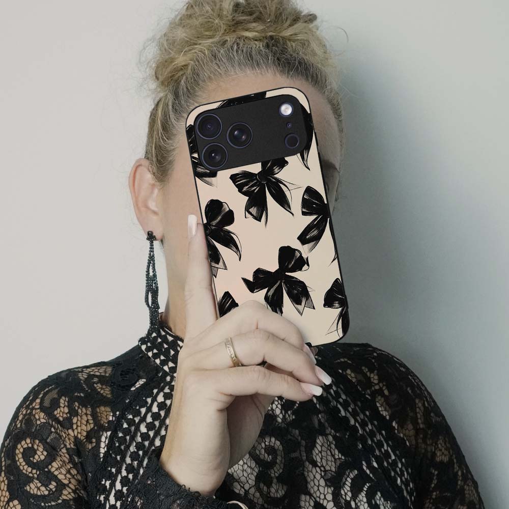 Θήκη Sonique DIVA Series για Nothing Phone 3a Pro Μαύρα Φιογκάκια