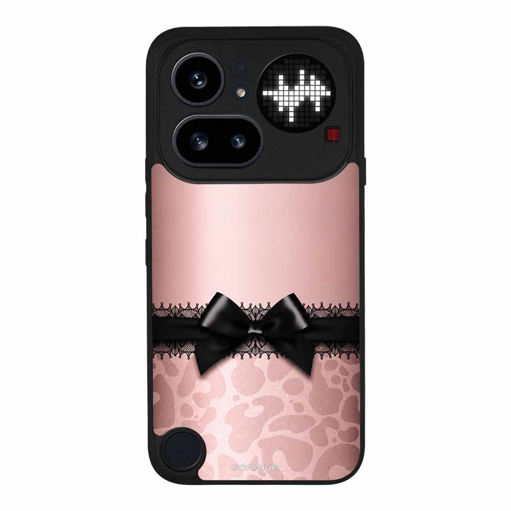 Θήκη Sonique DIVA Series για Nothing Phone 4a Pro Λεοπάρ Φιόγκος – Ροζ