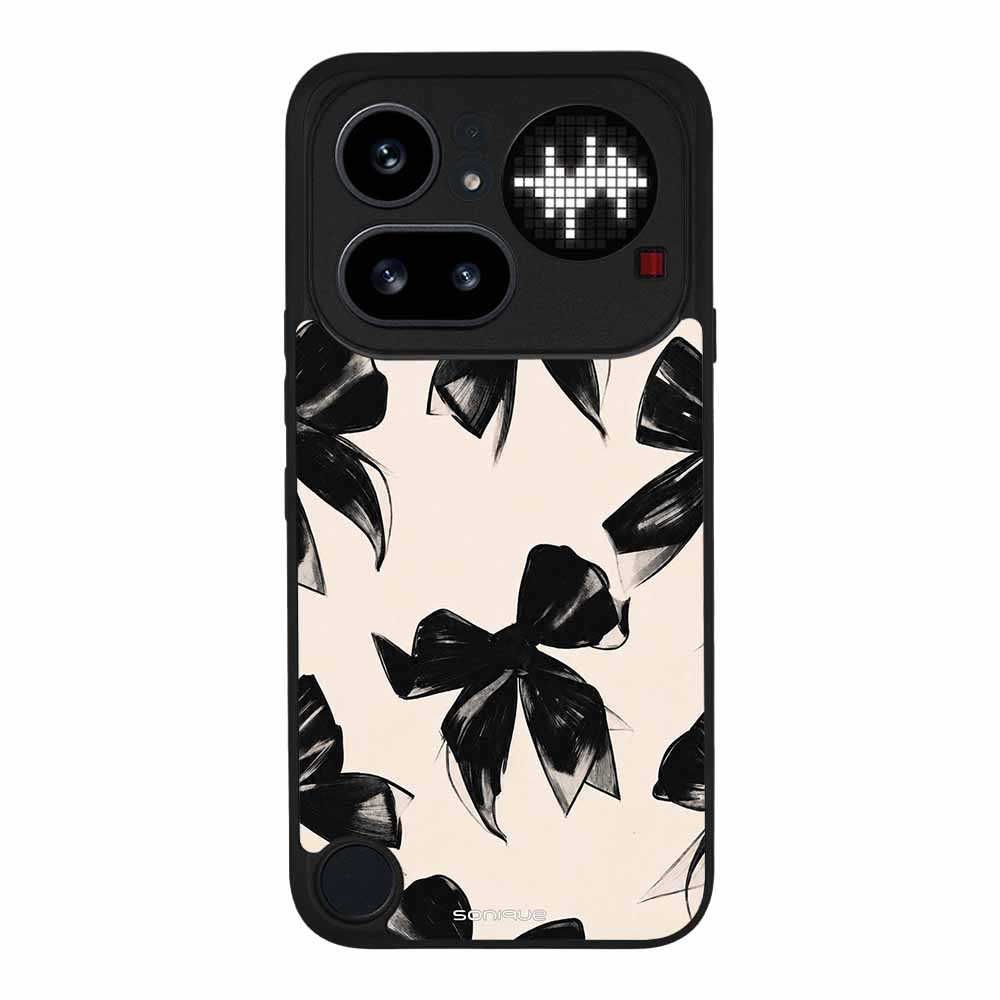 Θήκη Sonique DIVA Series για Nothing Phone 4a Pro Μαύρα Φιογκάκια