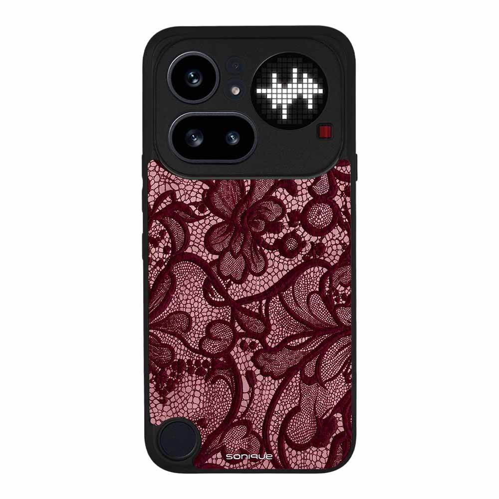 Θήκη Sonique DIVA Series για Nothing Phone 4a Pro Μπορντό Δαντέλα
