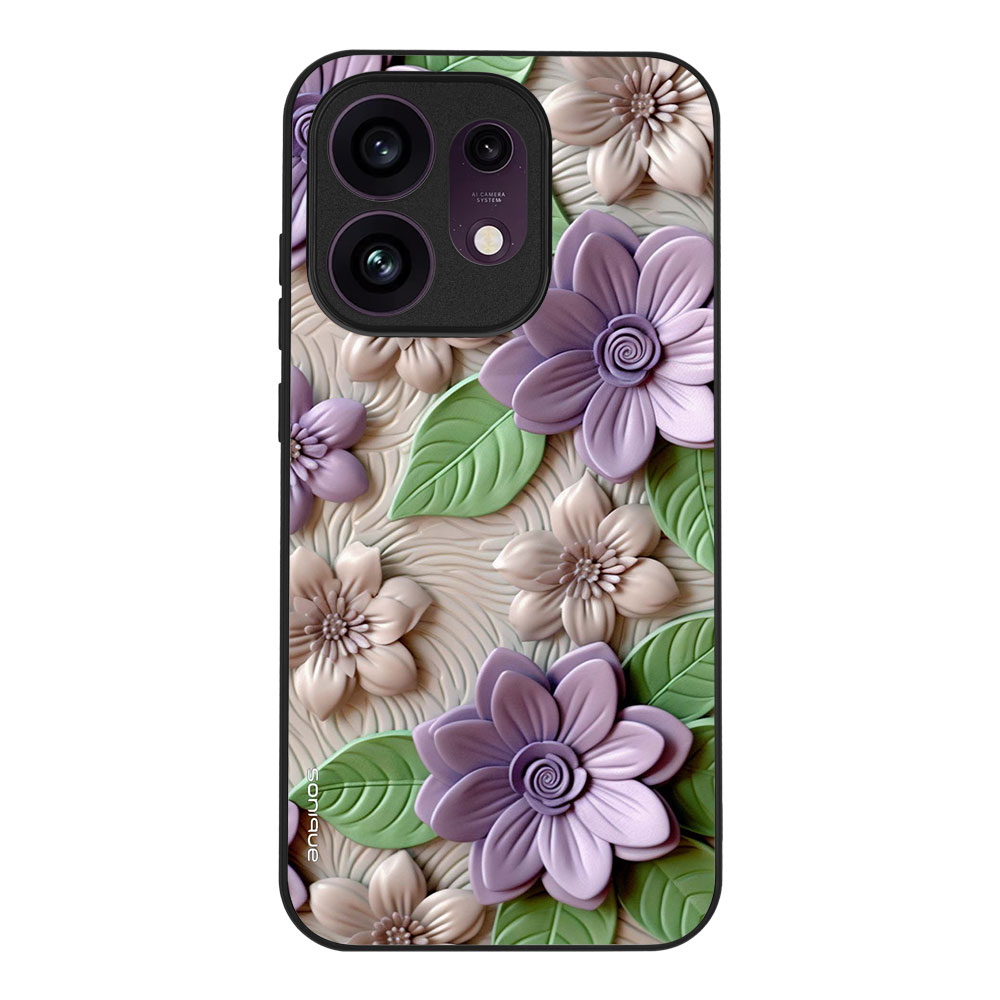 Θήκη Sonique 3D Flower Series για Oppo Reno16 5G Βιολετί