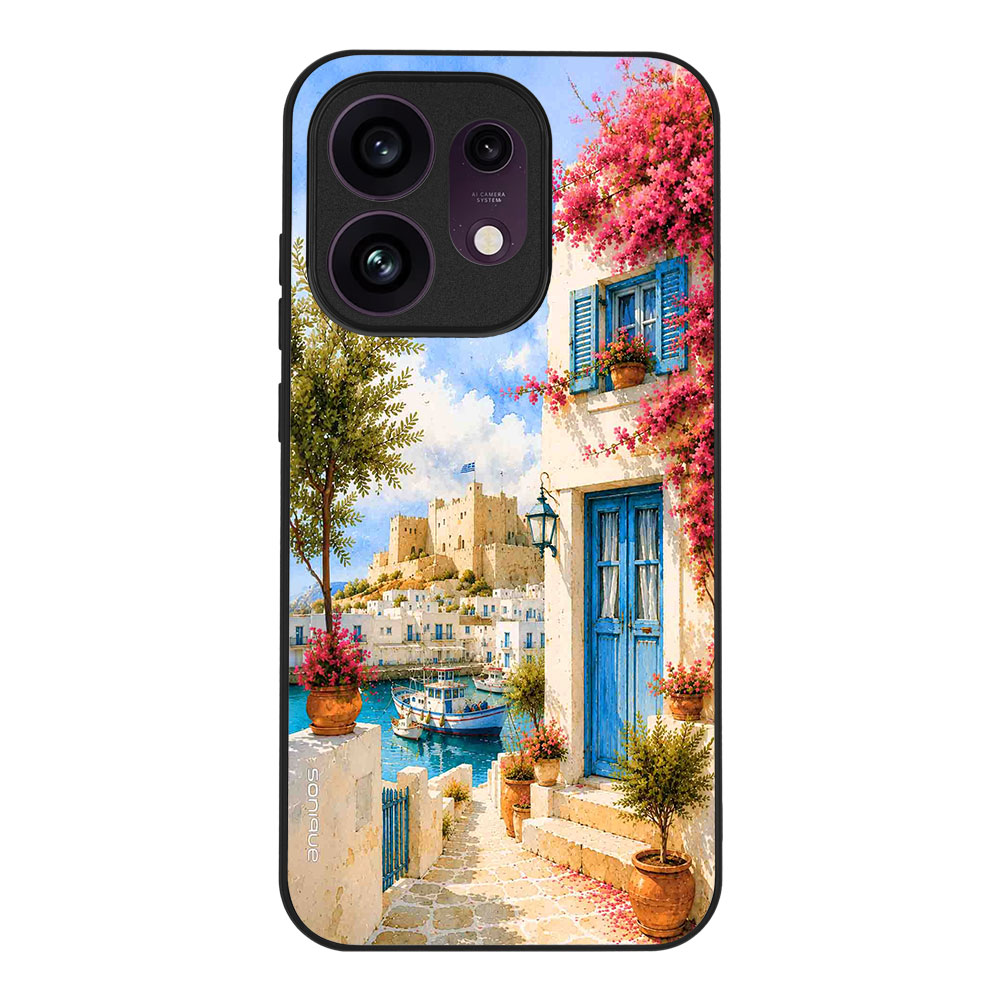 Θήκη SoniqueGreek Island Muse Series για Oppo Reno16 5G Ροδίτικο Λιμάνι