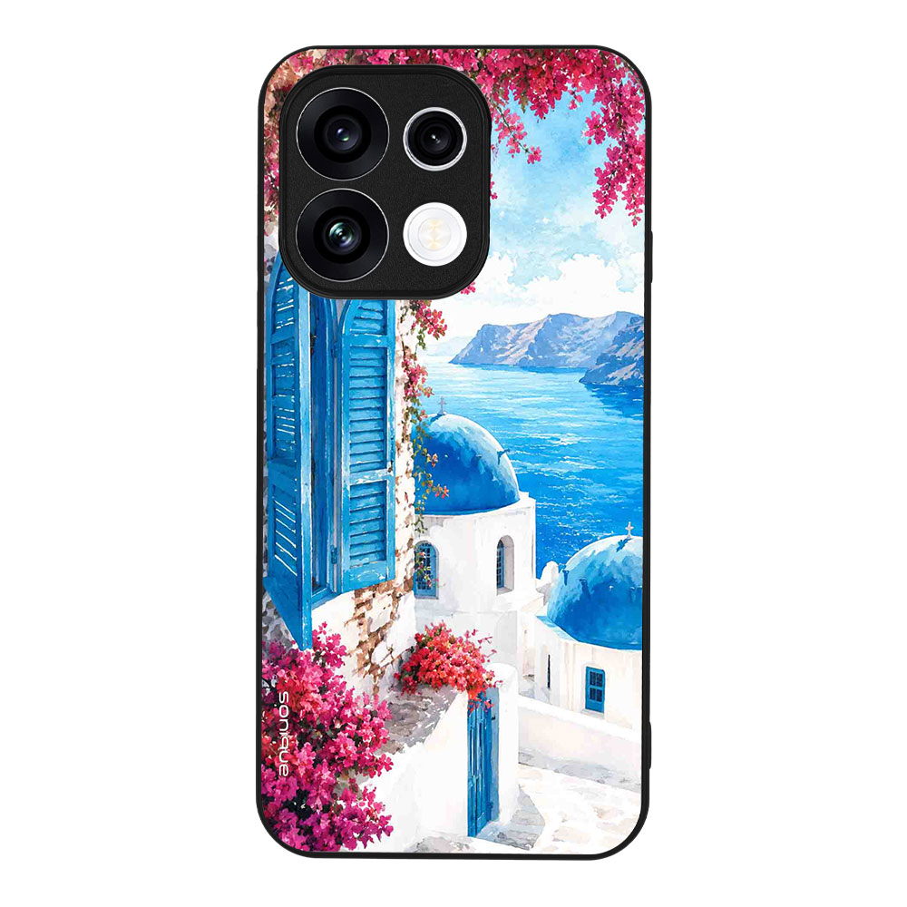 Θήκη SoniqueGreek Island Muse Series για Oppo Reno16 F 5G / Oppo Reno16 FS 5G Σαντορινό Γαλάζιο