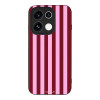 Θήκη Sonique Stripe Stories Series για Oppo Reno16 Pro 5G Ρίγες Ροζ – Κόκκινο