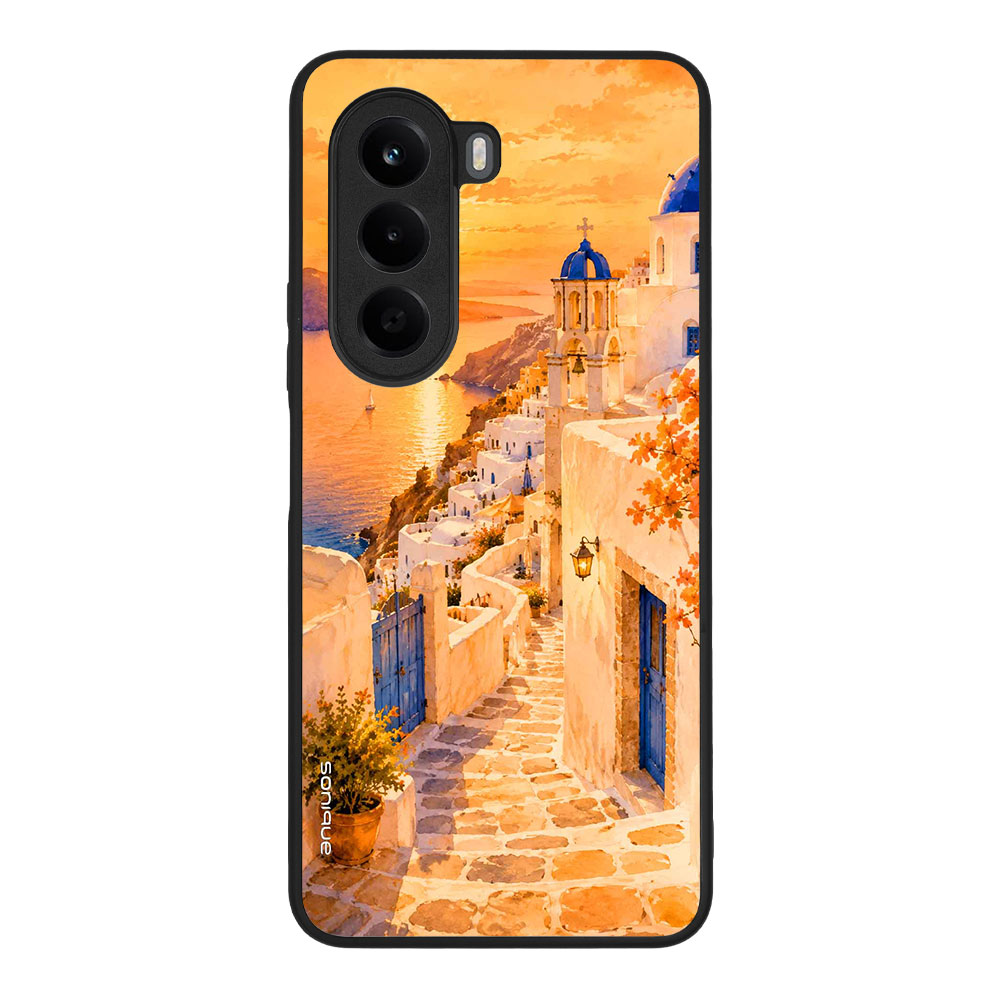 Θήκη Sonique Greek Island Muse  Series για OnePlus Nord CE 6 Lite 5G Ηλιοβασίλεμα στην Οία