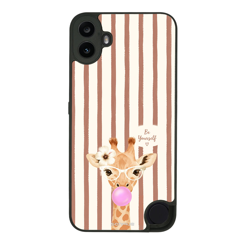 Θήκη Sonique Stripe Stories Series για Nothing CMF Phone 1 5G Καφέ - Καμηλοπάρδαλη με Τσιχλόφουσκα