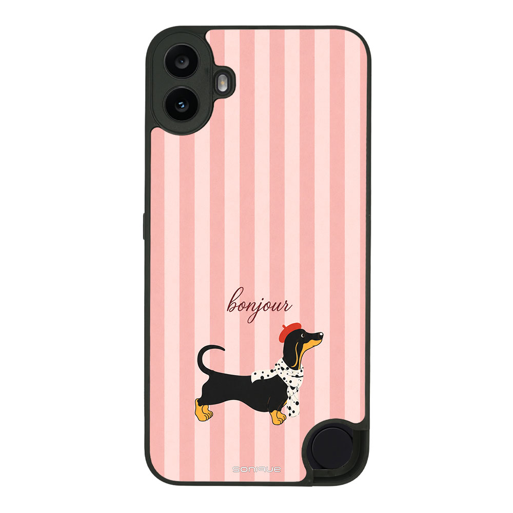 Θήκη Sonique Stripe Stories Series για Nothing CMF Phone 1 5G Bonjour Puppy