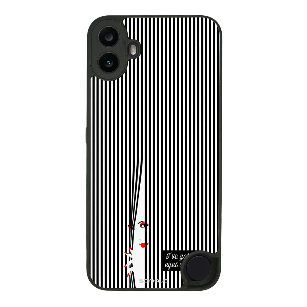 Θήκη Sonique Stripe Stories Series για Nothing CMF Phone 1 5G Eye on You – Μαύρο