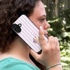Θήκη Sonique Stripe Stories Series για Nothing Phone 4a Λιλά- Καμηλοπάρδαλη με Τσιχλόφουσκα