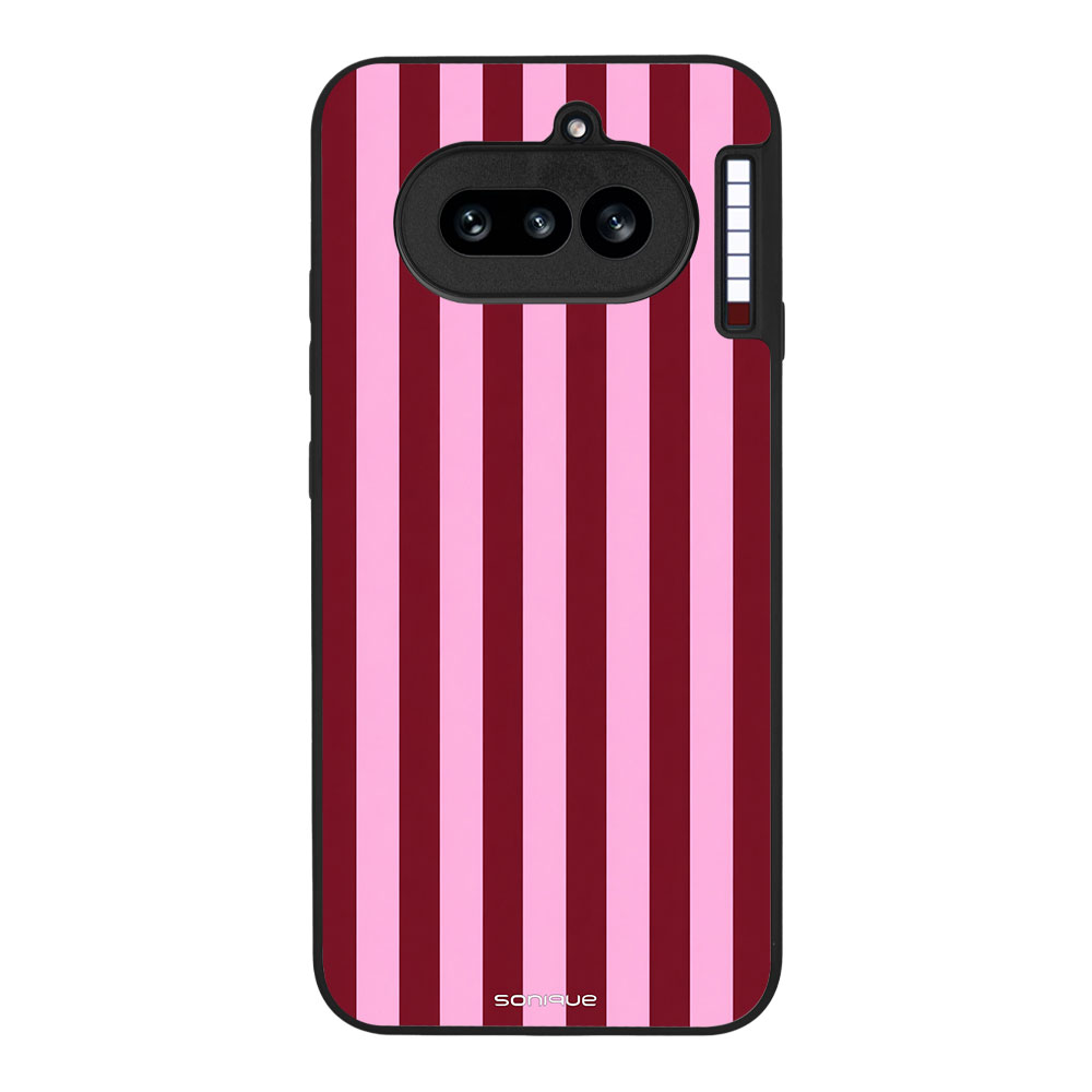 Θήκη Sonique Stripe Stories Series για Nothing Phone 4a Ρίγες Ροζ – Κόκκινο