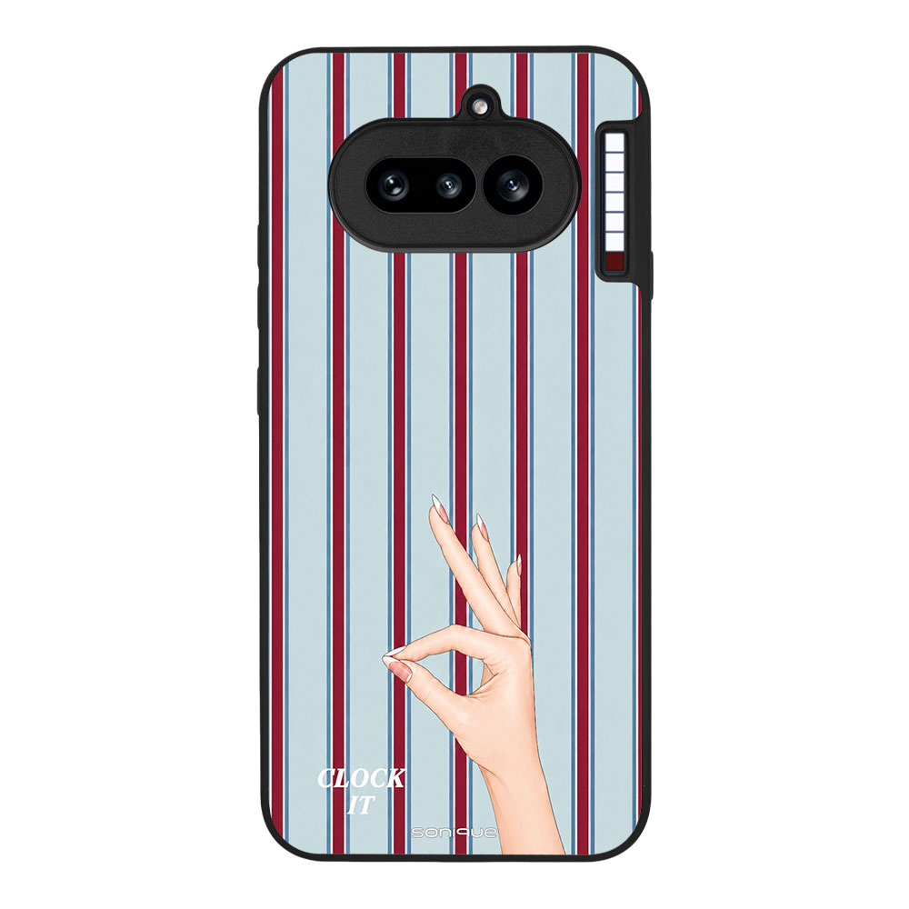 Θήκη Sonique Stripe Stories Series για Nothing Phone 4a Clock It