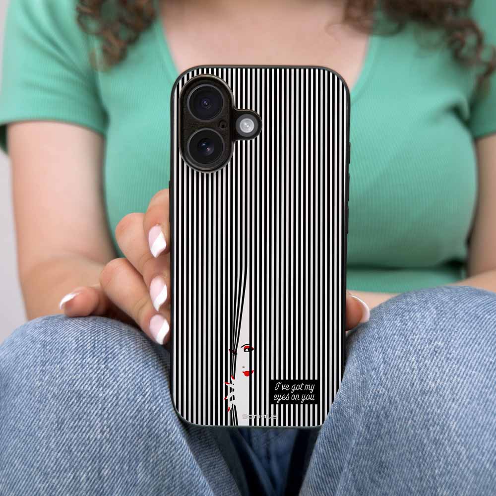 Θήκη Sonique Stripe Stories Series για Nothing Phone 4a Eye on You – Μαύρο