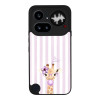 Θήκη Sonique Stripe Stories Series για Nothing Phone 4a Pro Λιλά- Καμηλοπάρδαλη με Τσιχλόφουσκα