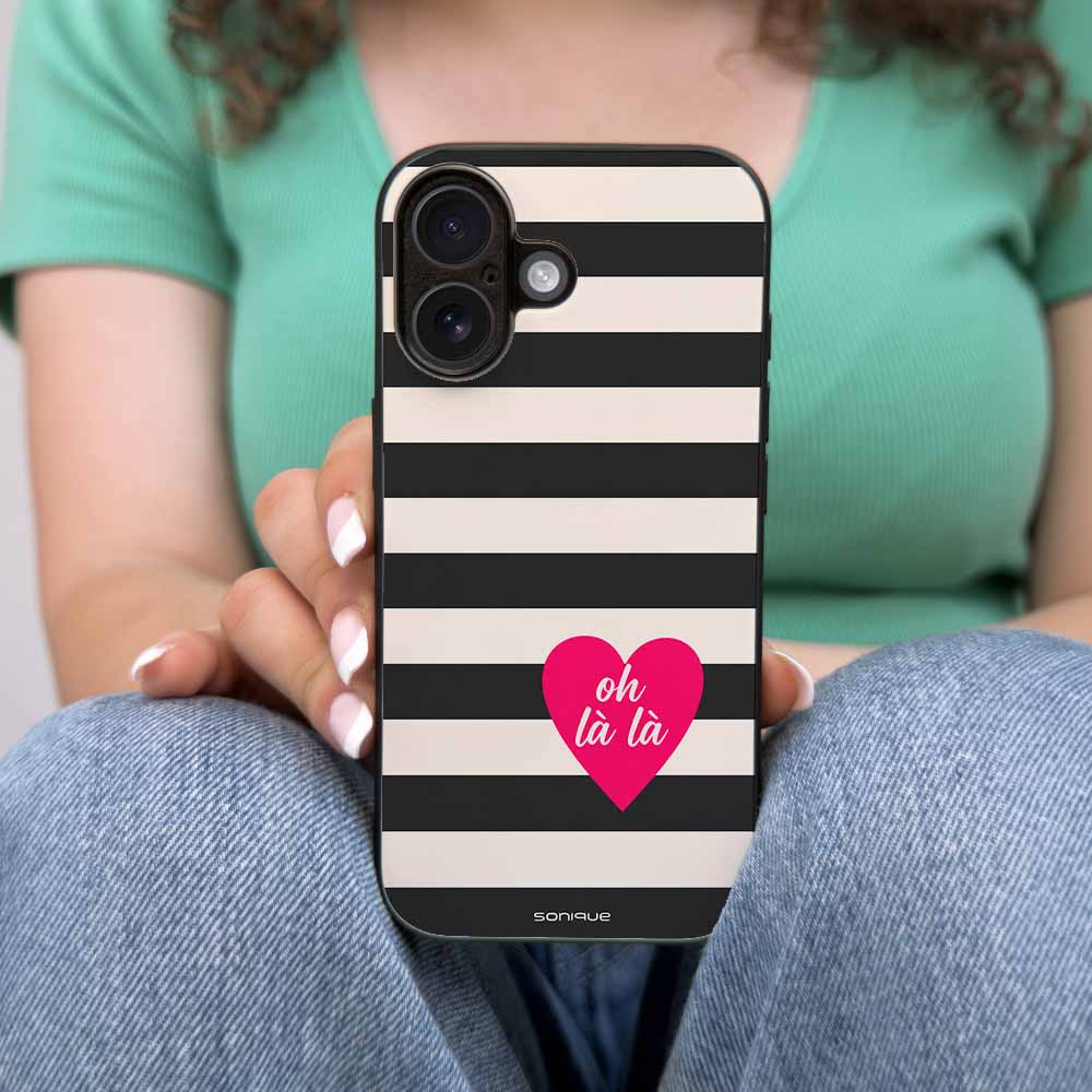 Θήκη Sonique Stripe Stories Series για Nothing Phone 4a Pro Oh La La – Μαύρο