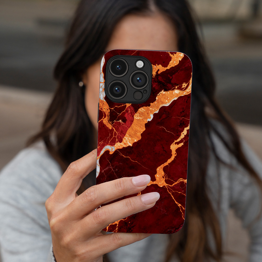 Θήκη Sonique Marble Series για Nothing Phone 4a Κόκκινο