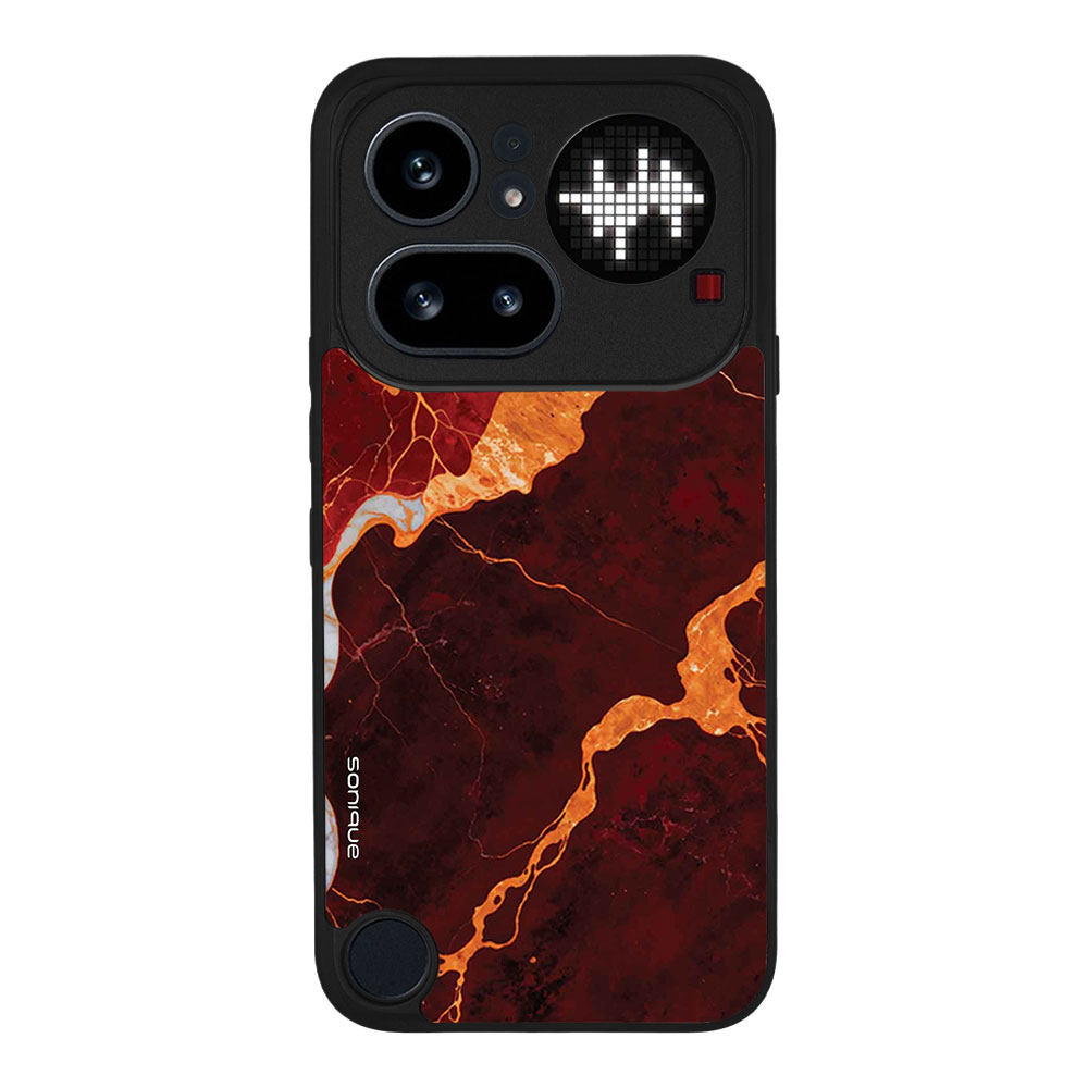 Θήκη Sonique Marble Series για Nothing Phone 4a Pro Κόκκινο
