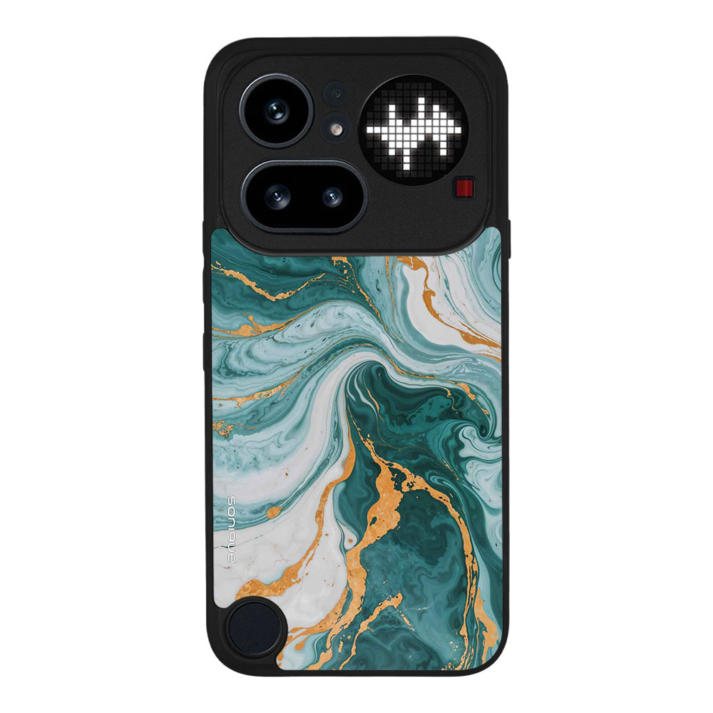 Θήκη Sonique Marble Series για Nothing Phone 4a Pro Πράσινο 01
