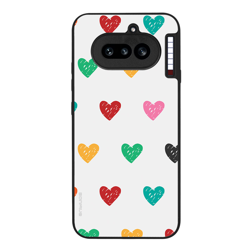 Θήκη Sonique Heart Series για Nothing Phone 4a Λευκό 02