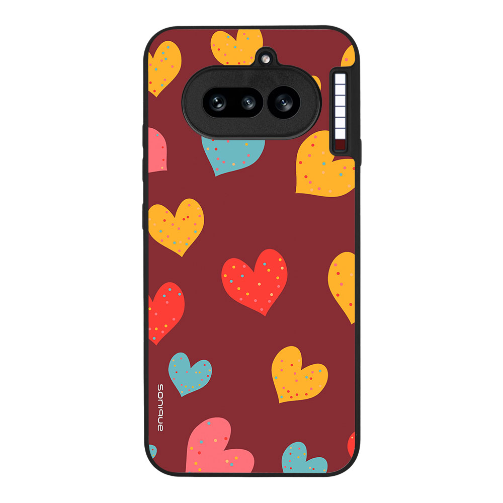 Θήκη Sonique Heart Series για Nothing Phone 4a Μπορντώ