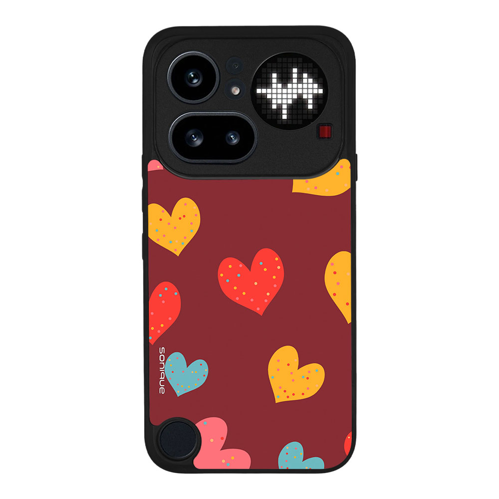 Θήκη Sonique Heart Series για Nothing Phone 4a Pro Μπορντώ