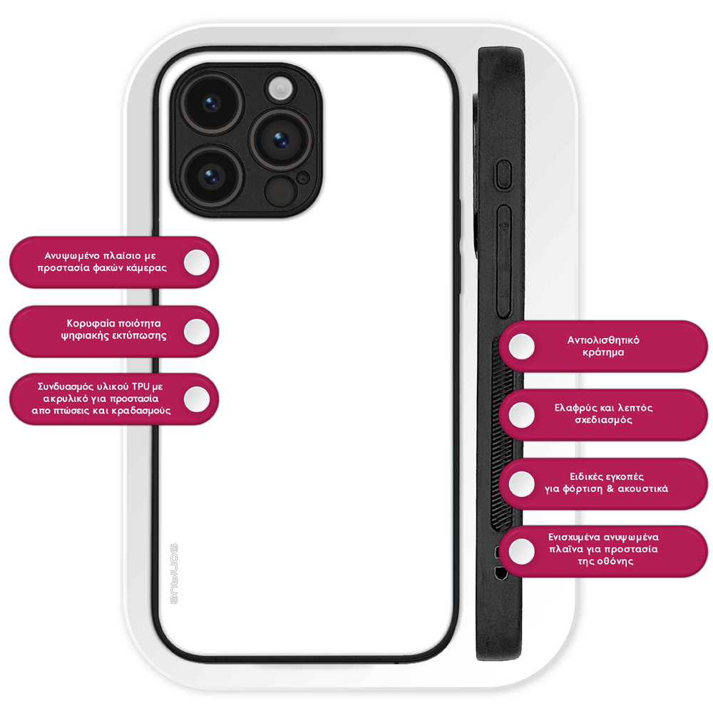 Θήκη Sonique ColorBloc Series για Nothing CMF Phone 1 5G Λευκό