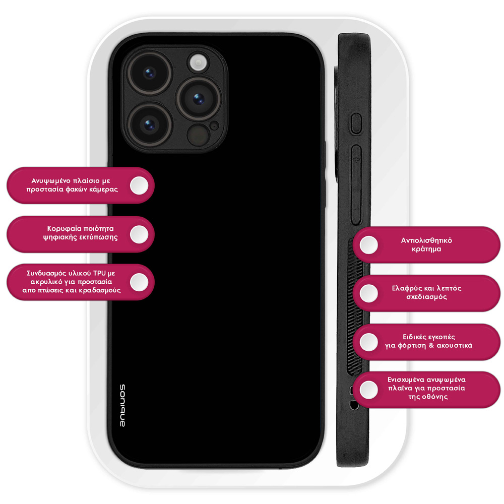 Θήκη Sonique ColorBloc Series για Nothing Phone 4a Μαύρο