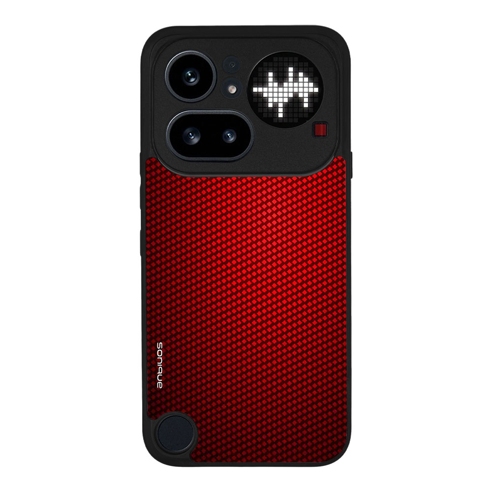 Θήκη Sonique Carbon Series για Nothing Phone 4a Pro Κόκκινο