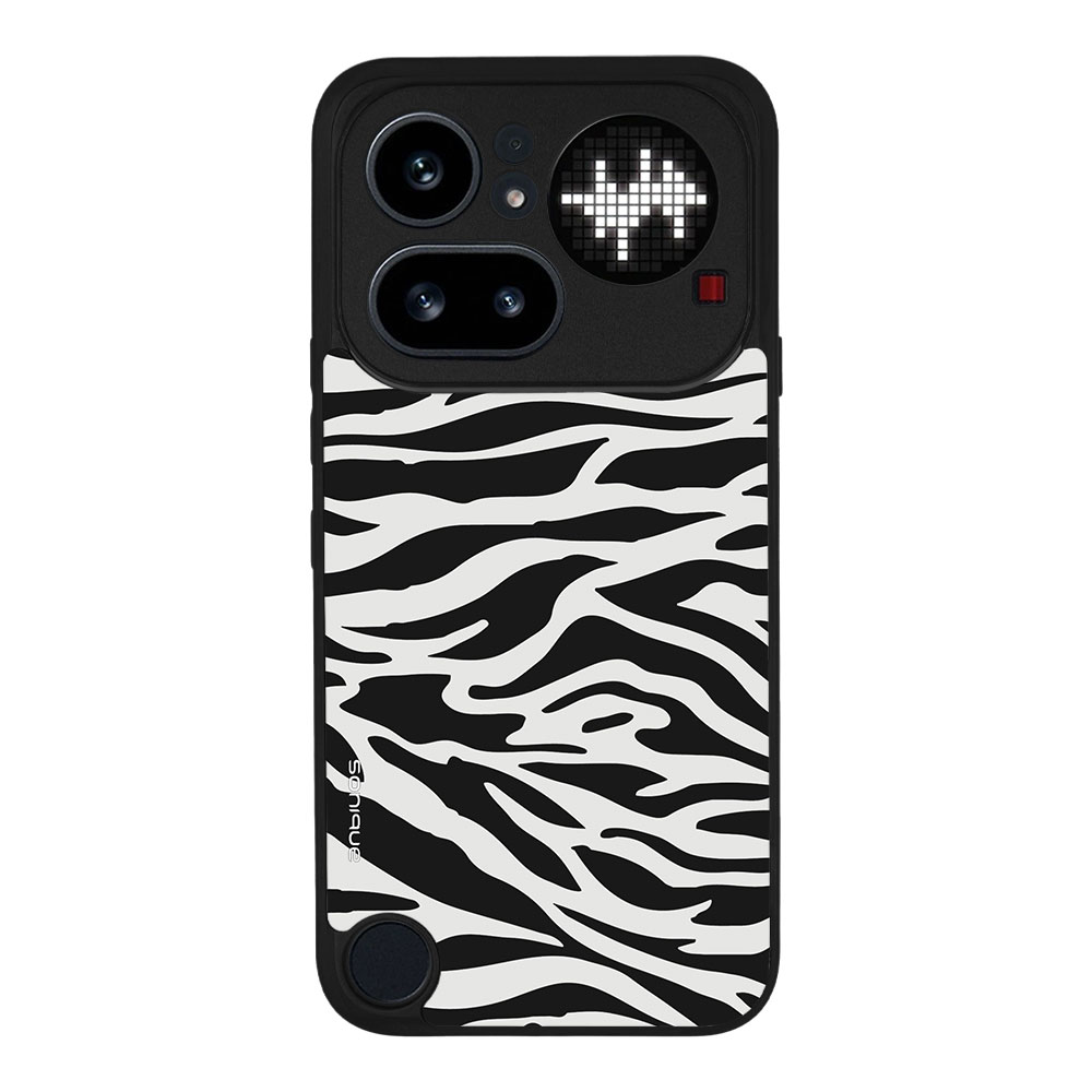 Θήκη Sonique Animal Print Series για Nothing Nothing Phone 4a Pro Zebra