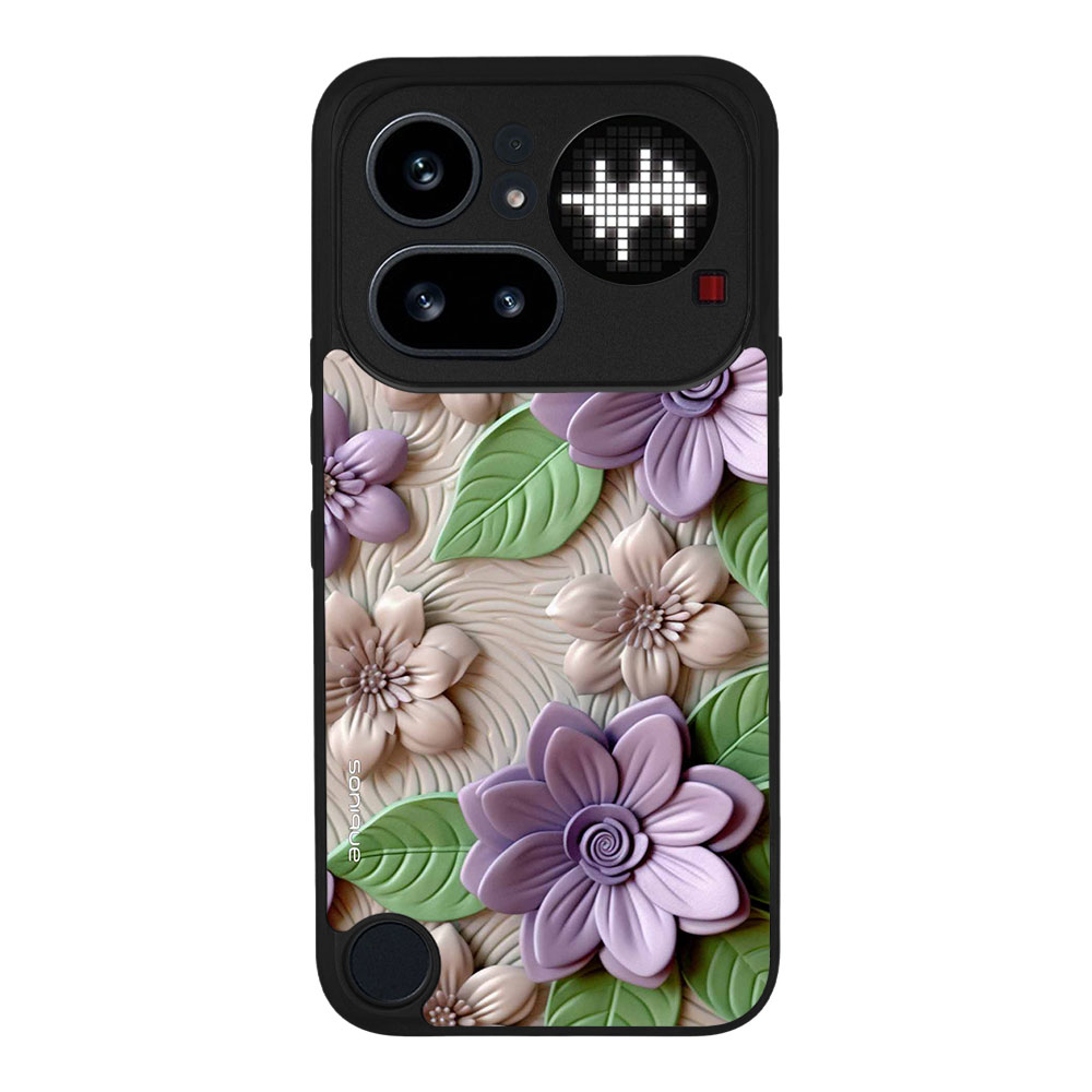 Θήκη Sonique 3D Flower Series για Nothing Phone 4a Pro Βιολετί