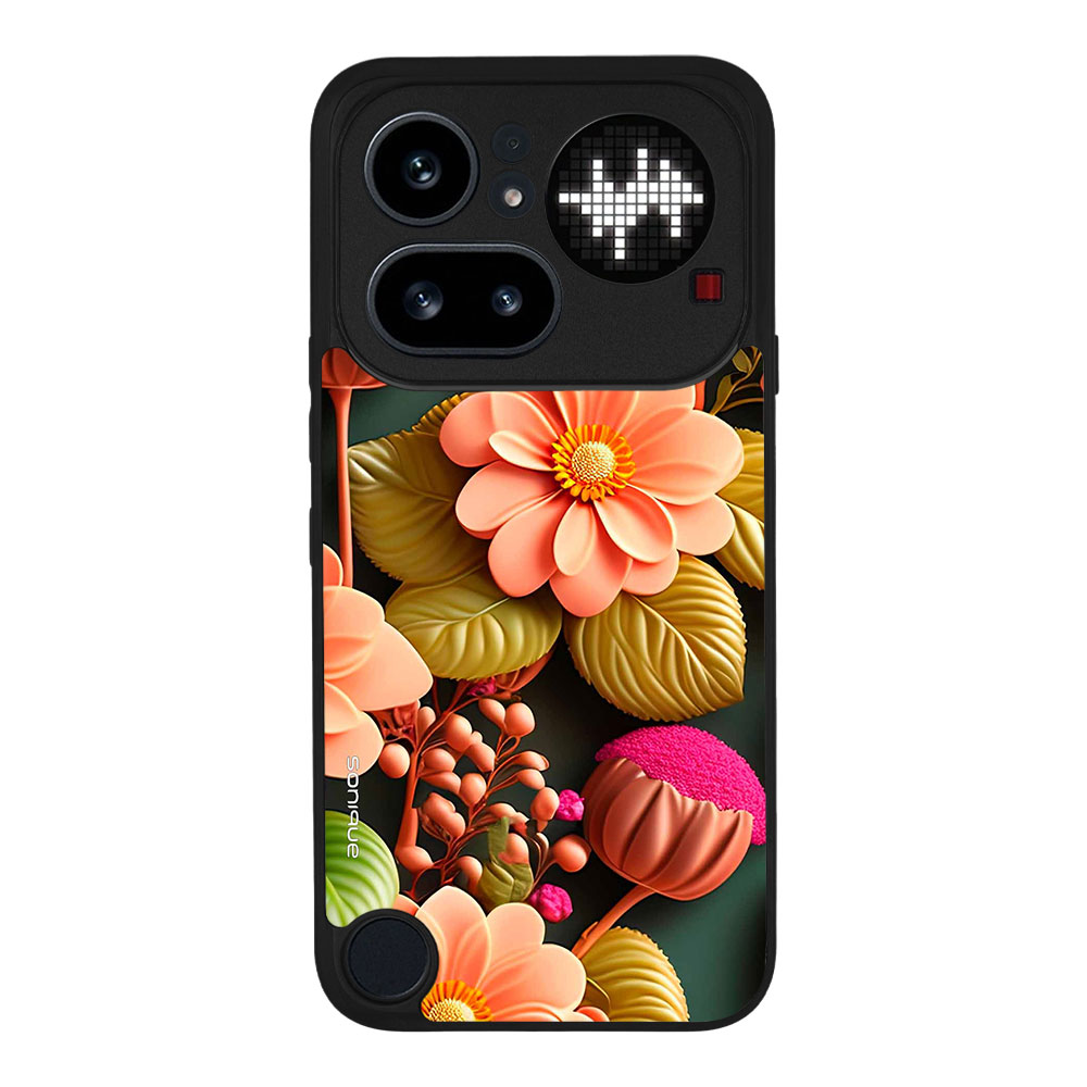 Θήκη Sonique 3D Flower Series για Nothing Phone 4a Pro Σομόν