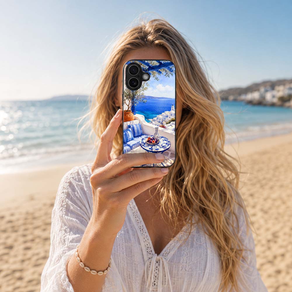 Θήκη Sonique Greek Island Muse Series για Nothing Phone 4a Θέα του Αιγαίου
