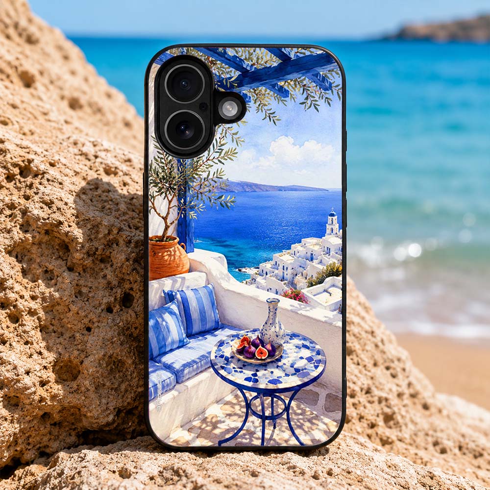Θήκη Sonique Greek Island Muse Series για Nothing Phone 4a Pro Θέα του Αιγαίου