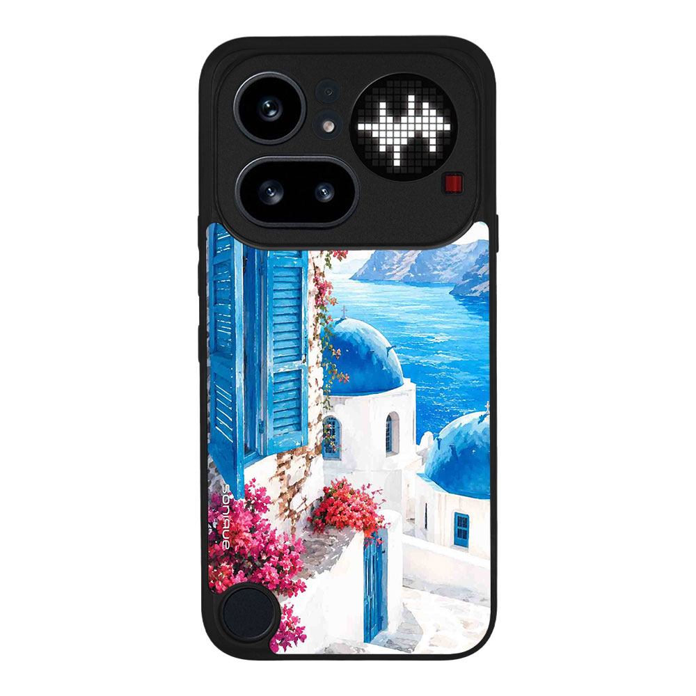 Θήκη Sonique Greek Island Muse Series για Nothing Phone 4a Pro Σαντορινό Γαλάζιο