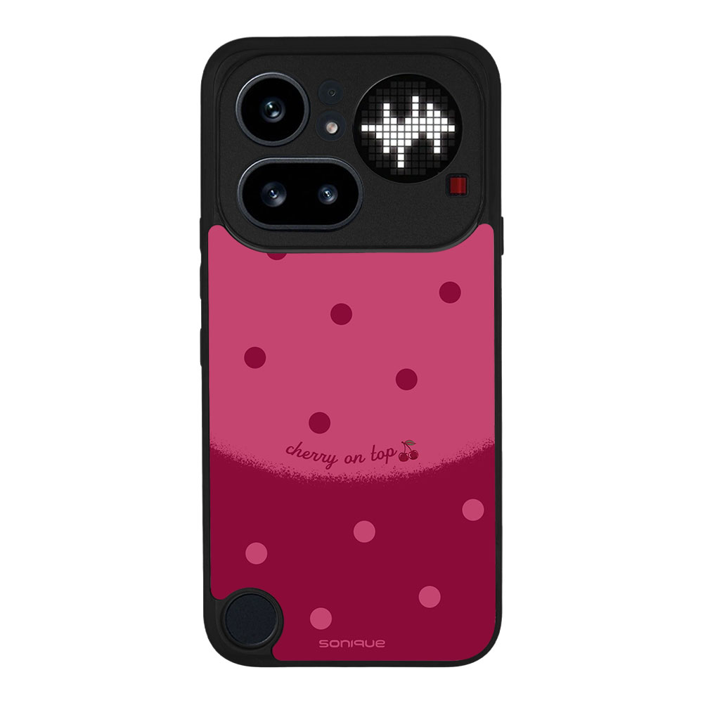 Θήκη Sonique Delulu Polka Era Series για Nothing Phone 4a Pro Top Cherry