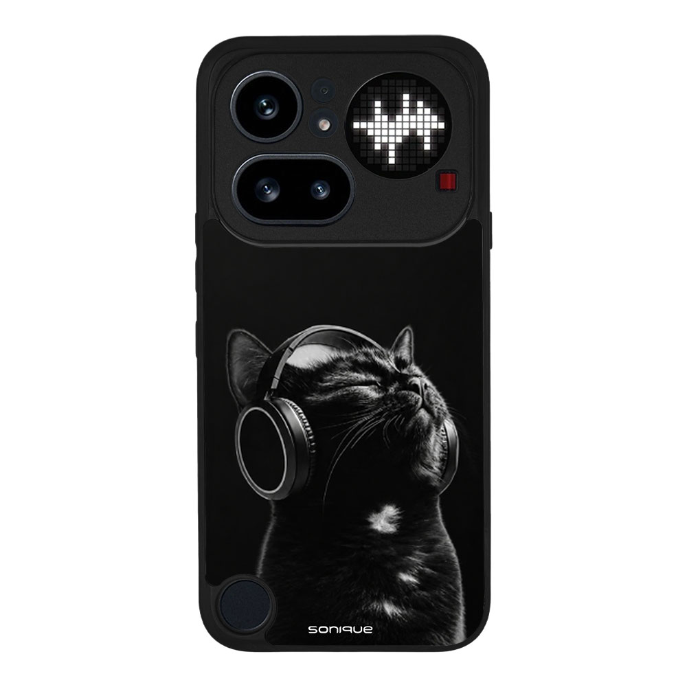 Θήκη Sonique Men's Edition για Nothing Phone 4a Pro Audio Kitten - Black