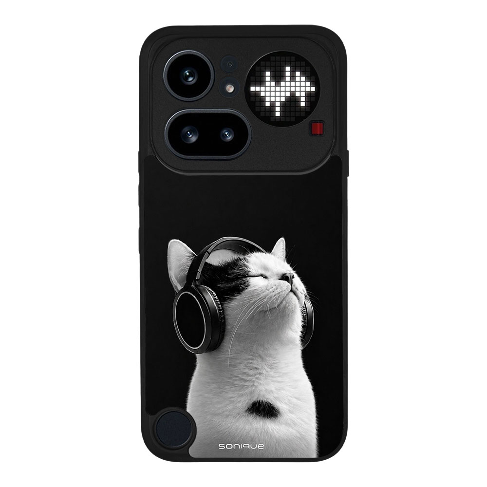 Θήκη Sonique Men's Edition για Nothing Phone 4a Pro Audio Kitten - White